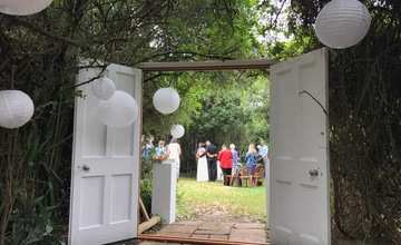 Wedding Ceremony At The Boma Secret Garden